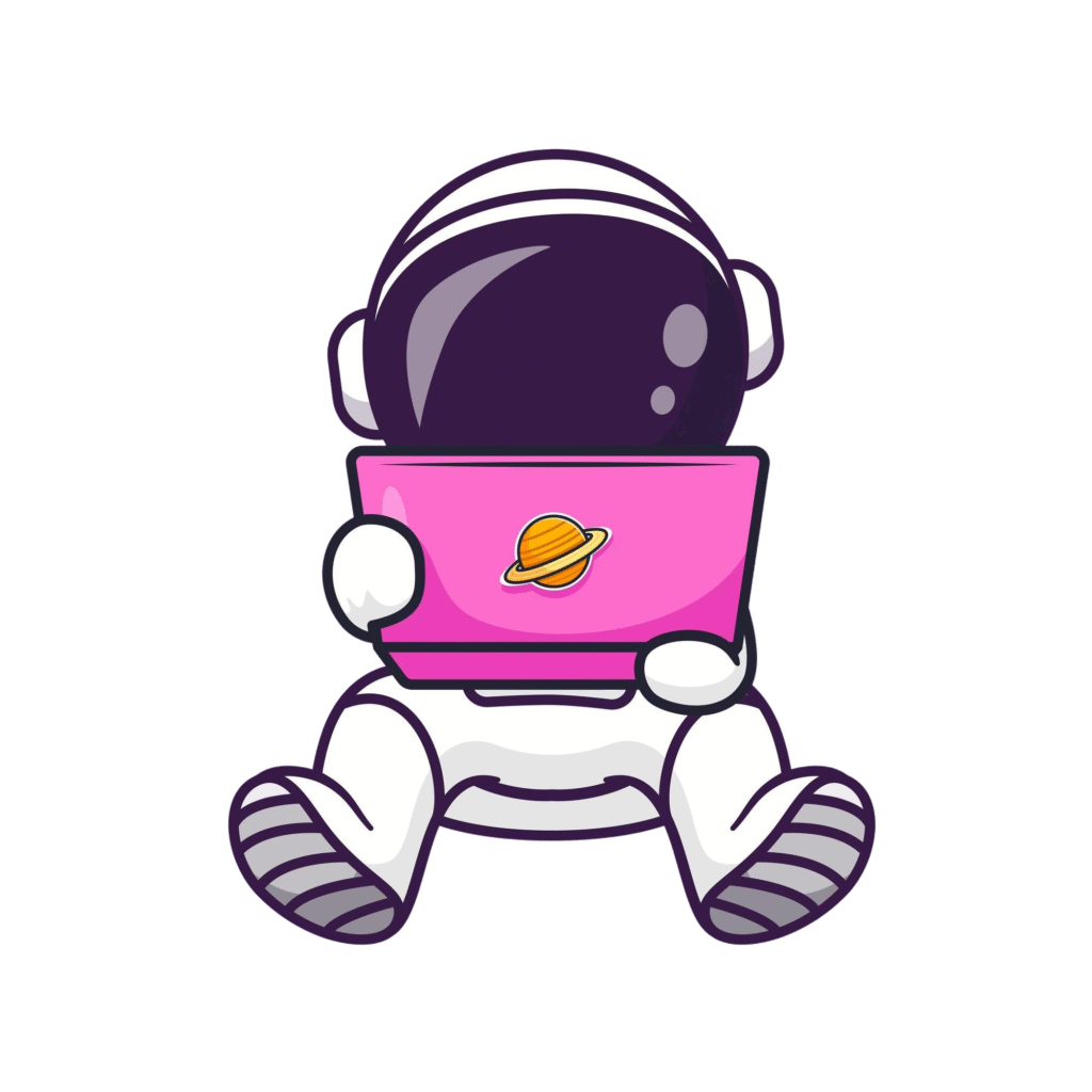 digix working cute astranaut